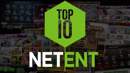 Top 10 slots from the provider Netent